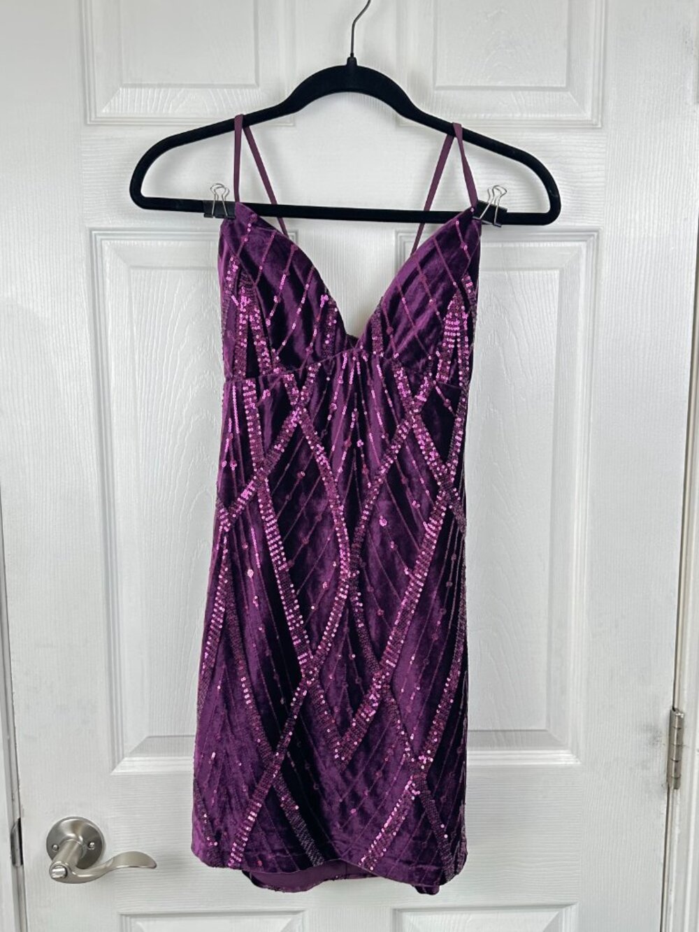 Purple Homecoming Mini Dress - Windsor - sz S - Picture 3 of 4